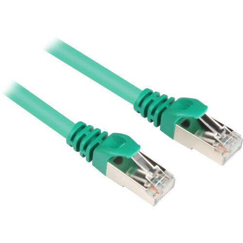 Sharkoon S/FTP Cat6 Patch kábel 0.5m - Zöld 151210586 - Sharkoon