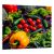 KONYHAI ÜVEG 65x60 Zöldségek edzett üveg konyhai panel friss zöldségekkel
