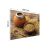 YERBA üveg vágódeszka 40x30 cm Mate tea mintával, konyhai pultvédő