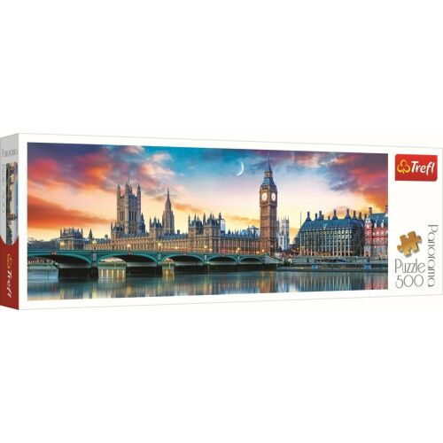 PUZZLE TREFL 500 BIG BEN PANORÁMA 151437614 - Játék