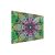 TMK ArtDeko üveg vágódeszka 40x30 cm színes mandala mintával, ferde nézet