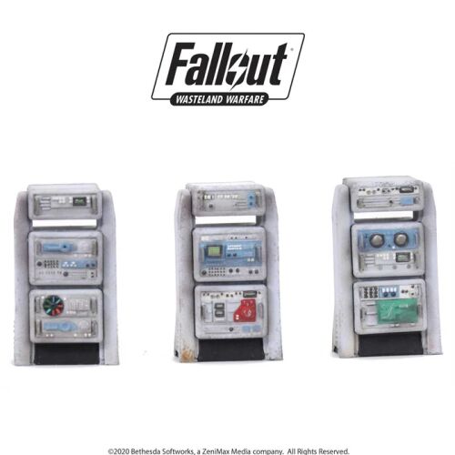 Fallout Wasteland Warfare Nehéz Konzolok Terep, miniatűr táj asztali játékokhoz - Modell és makett