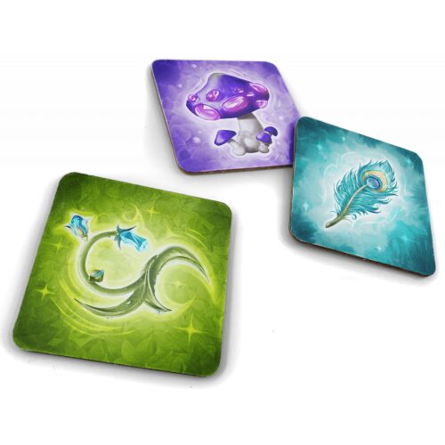 Little Alchemists hozzávaló kártyák: gomba, virág, toll - Társasjáték
