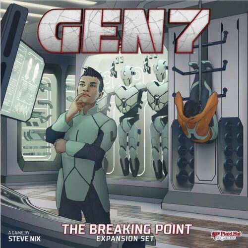 Gen7: The Breaking Point kiegészítő társasjáték borítója karakterekkel és sci-fi környezettel - Társasjáték