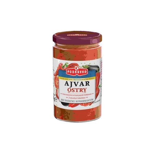 Podravka Ajvar Csípős Paprika Relish 350g Üveg - Zöldségkrém