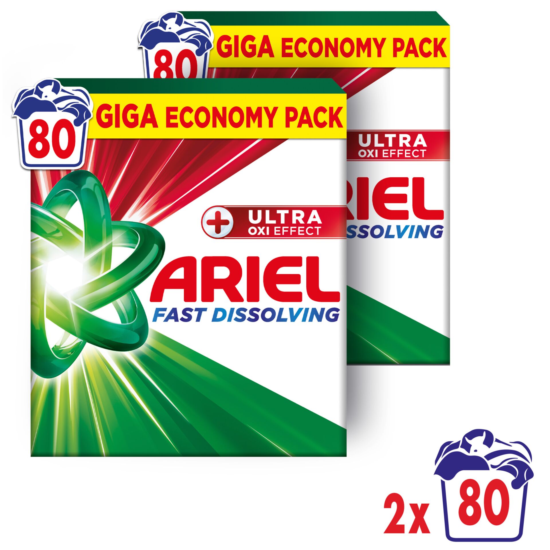 E-shop Ariel Prací prášok + Ultra OXI Power Effect 160 na pranie 8,8 kg