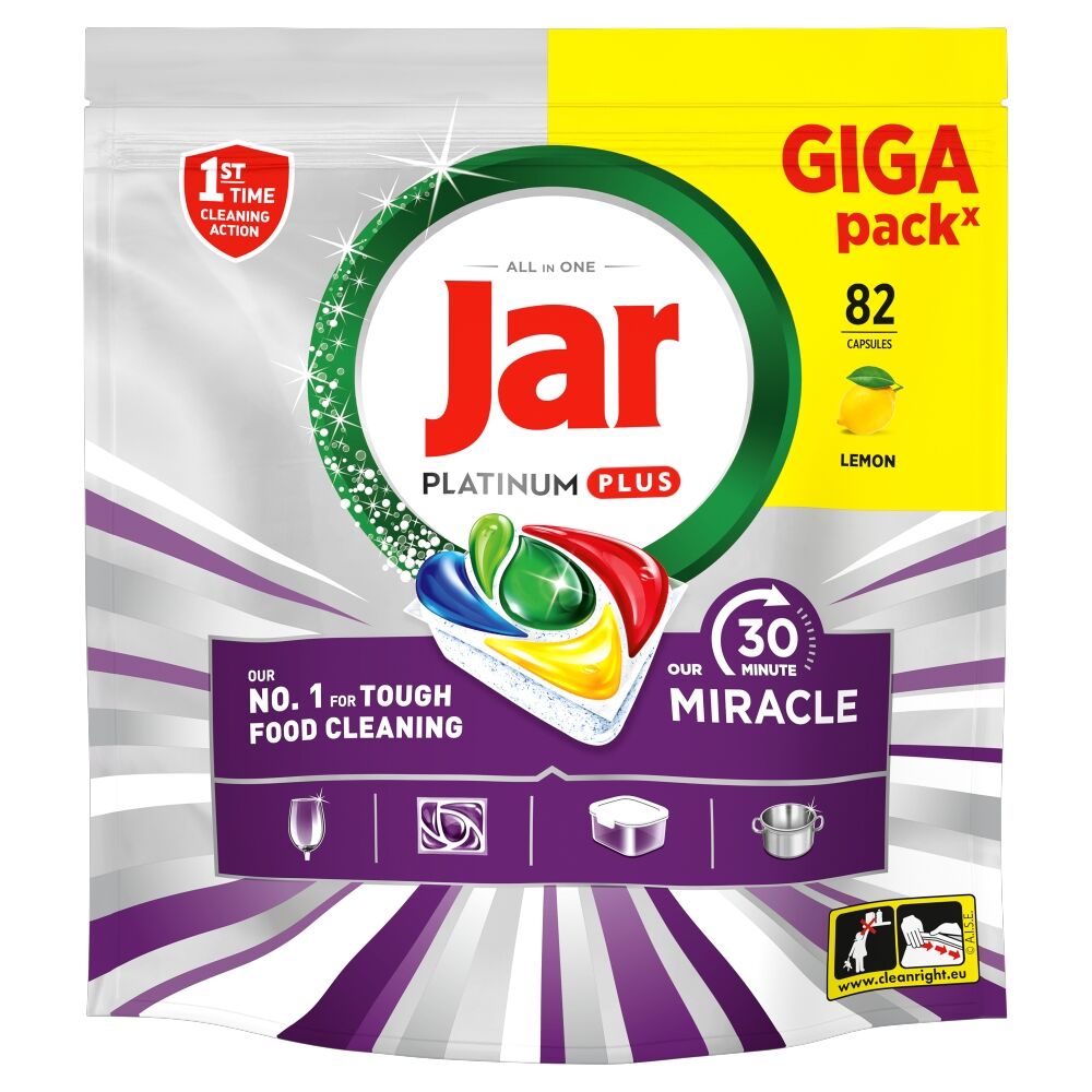 E-shop Jar Náš 30-minútový zázrak Platinum Plus Kapsule do umývačky riadu 82ks