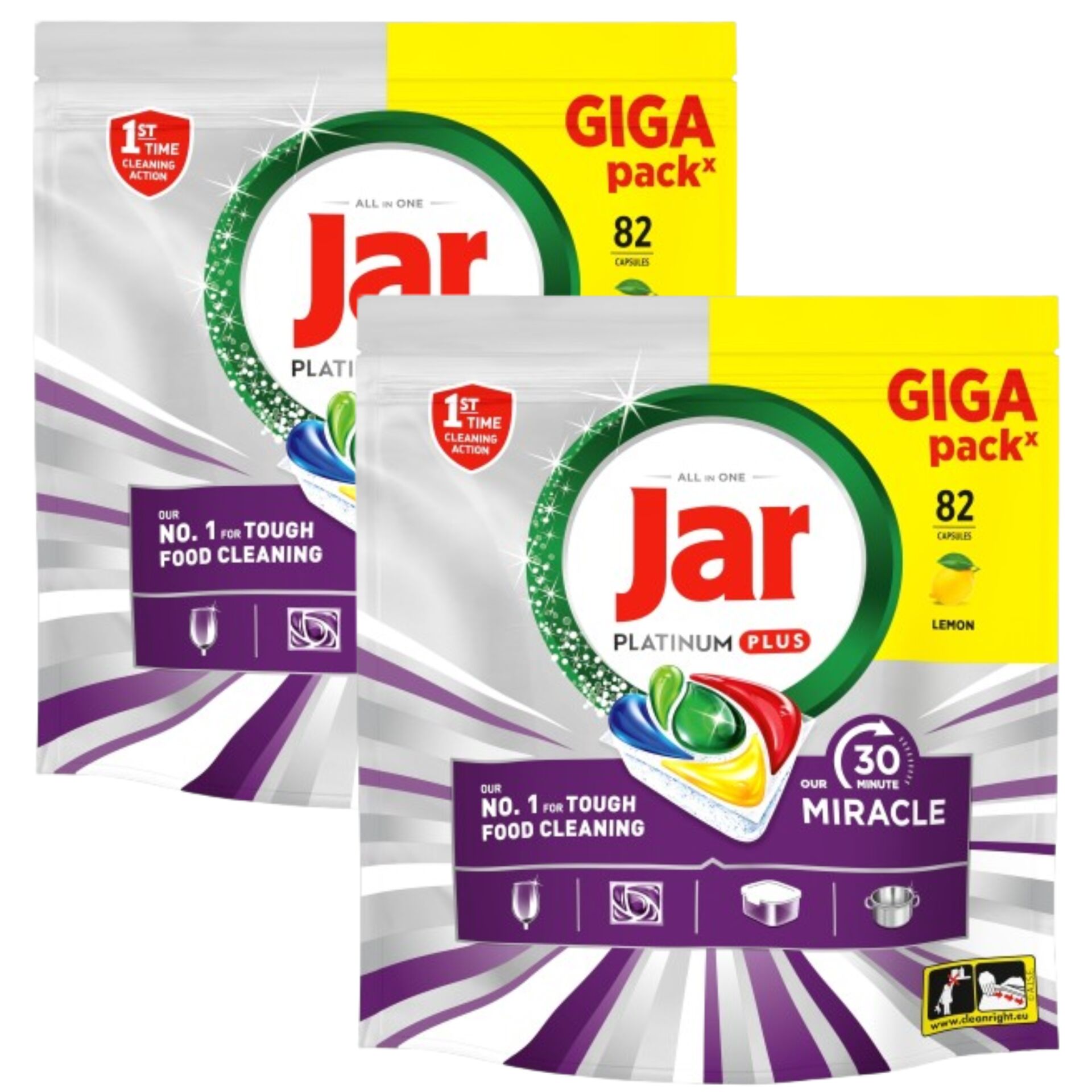 E-shop Jar Náš 30-minútový zázrak Platinum Plus Kapsule do umývačky riadu 164ks