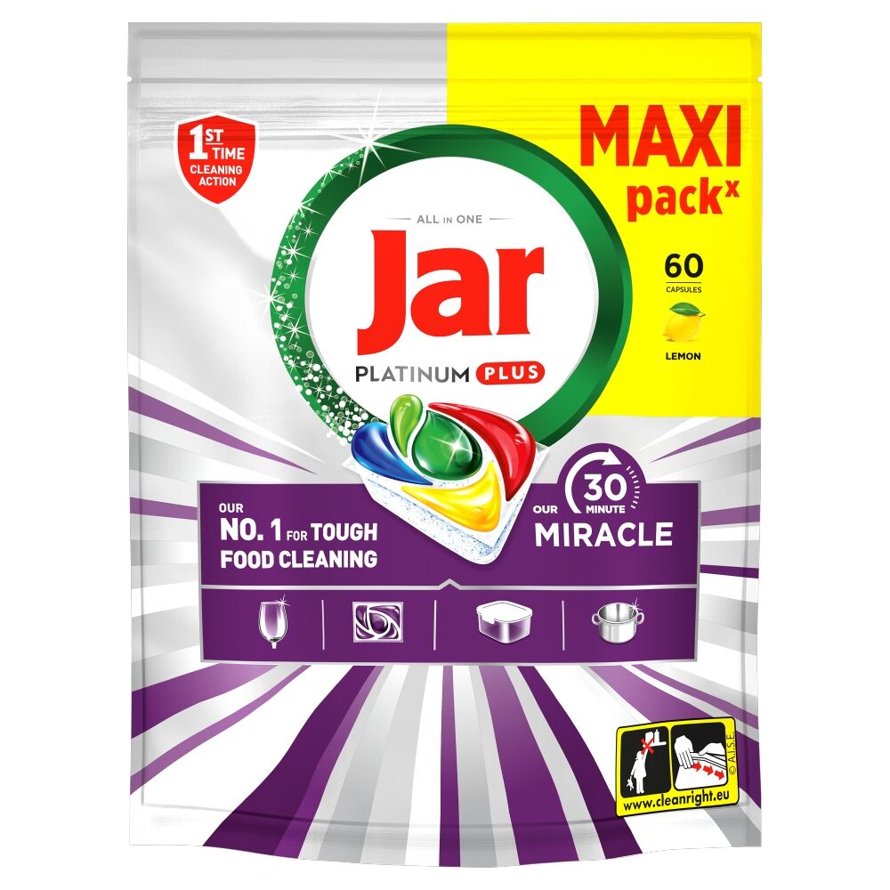 E-shop Jar Náš 30-minútový zázrak Platinum Plus Kapsule do umývačky riadu 60ks