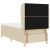 vidaXL Boxrugós ágy fejtámlával Krém 200 x 100 cm szövet 164720368