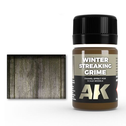 AK Interactive Winter Streaking Grime zománcfesték modellekhez, 35ml-es üveg - Hobby festék