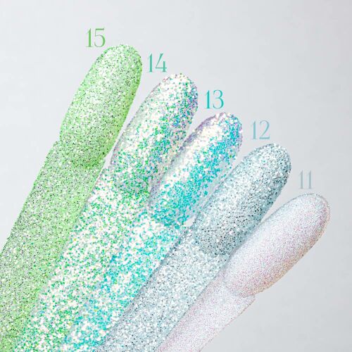 Körömcsillám No. 12 köröm glitter minták műkörömön - Körömdíszítő glitter és flitter