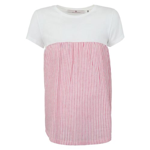 Női piros csíkos kismama blúz Bellybutton Maternity 151682887 - Kismama póló és top