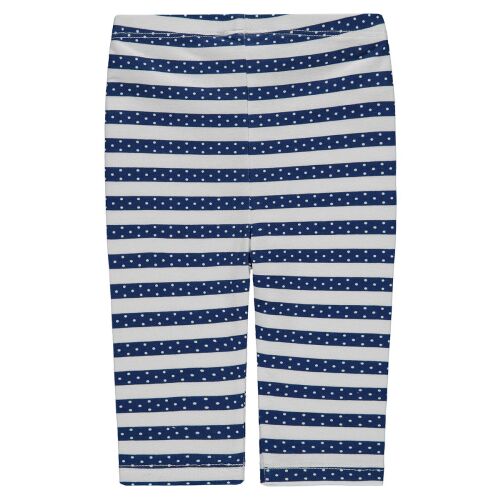 Sötétkék csíkos Lányka leggings lányoknak, pamut keverék - Gyerek leggings