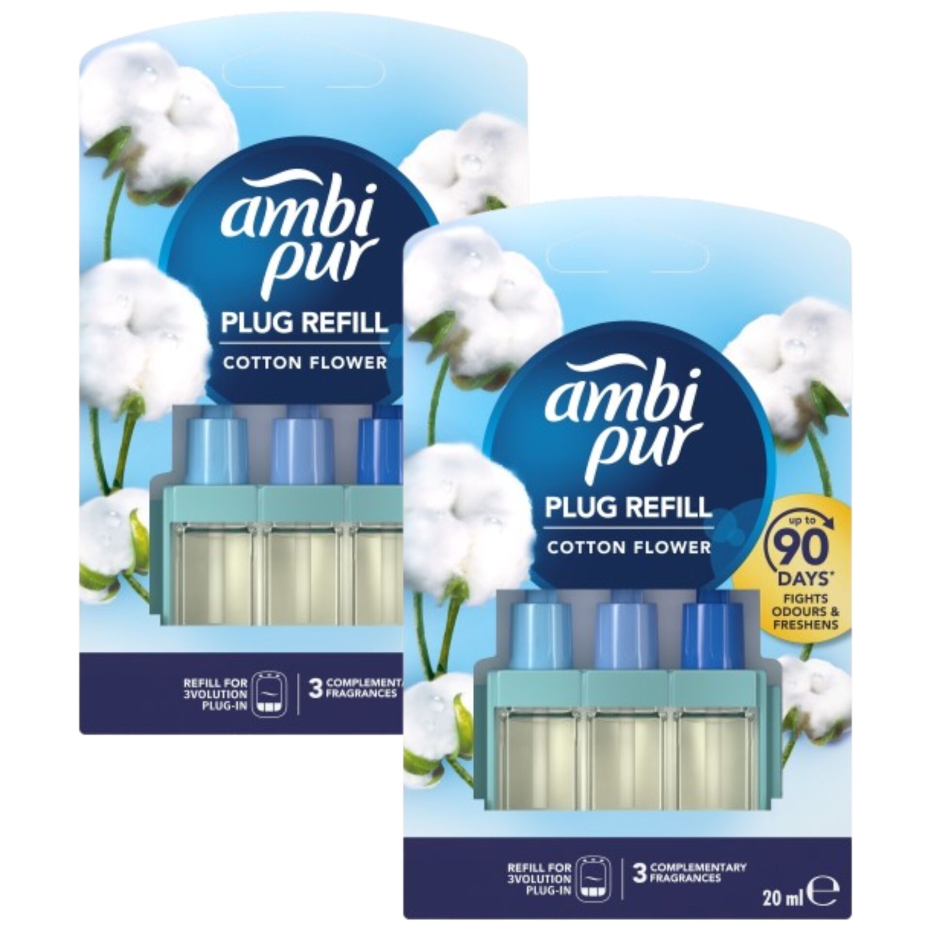 E-shop Náplň Ambi Pur 3Volution Cotton Flower pre elektrický osviežovač...
