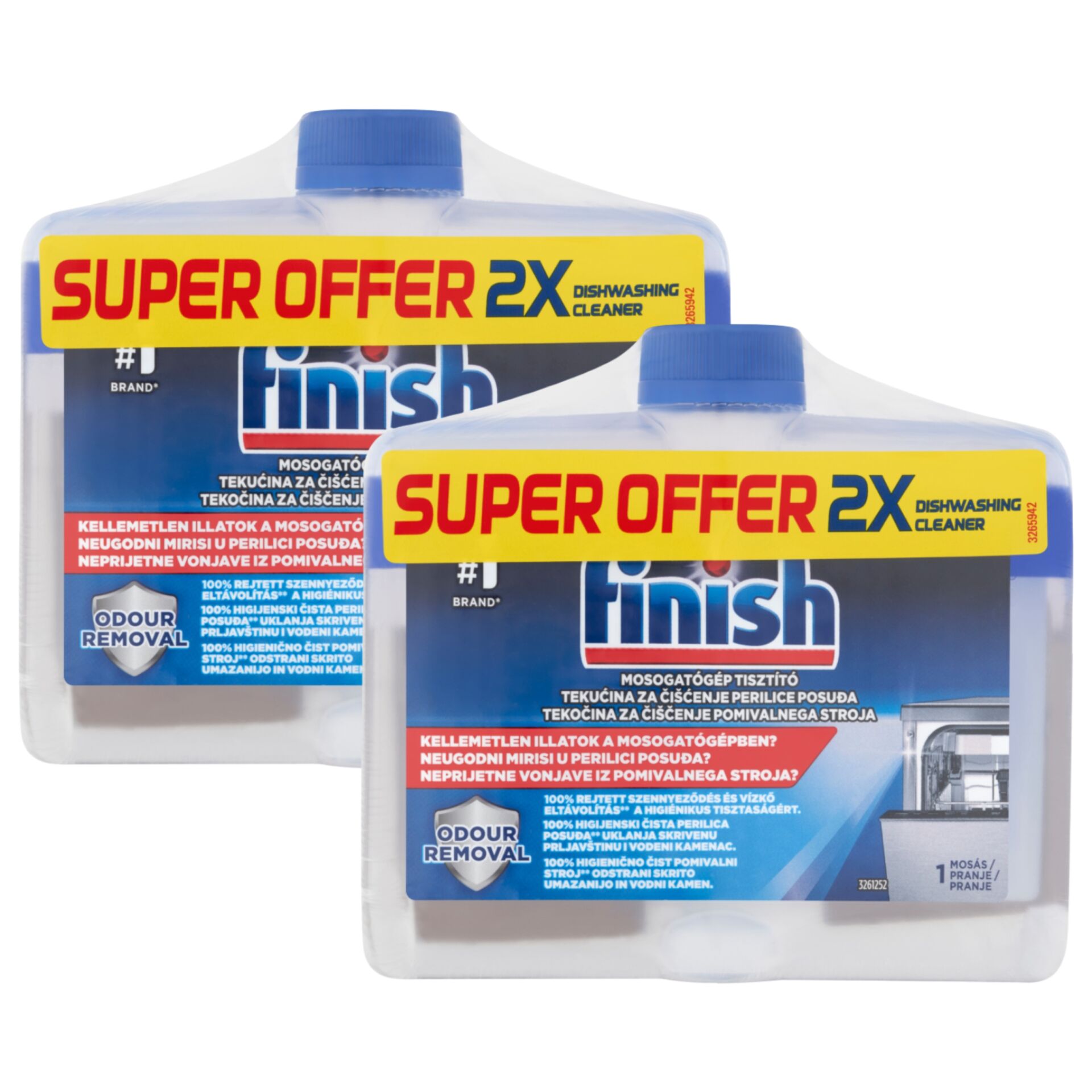 E-shop Finish Čistič umývačky riadu 2x500ml + darčeková vzorka produktu