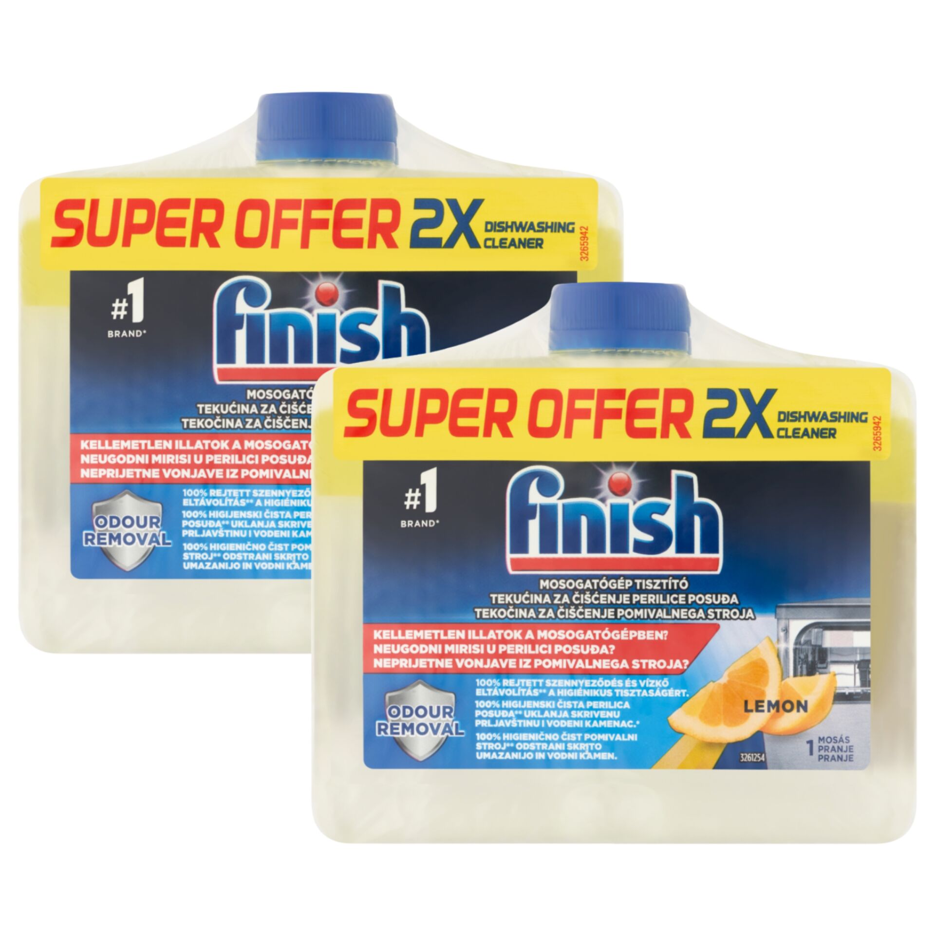 E-shop Finish čistič umývačky riadu s citrónovou vôňou 2x500ml + darčeko...