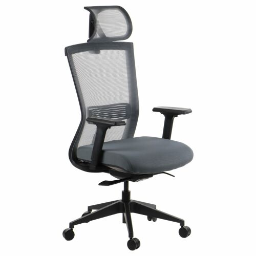 HOPE szürke ergonomikus irodai szék hálós háttámlával - Irodai szék
