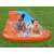Bestway H2OGO! double lane water slide with sprinkler, 488 cm, orange and blue, kids using the slide