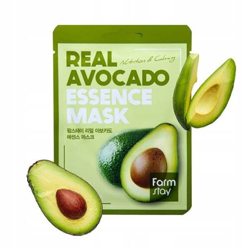 Farmstay Real Avocado Essence Mask avokádó szeletekkel - Bőrápolás