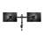 Equip 650152 dual monitor desk mount, black, for 13-27 inch screens