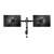 Equip 650152 dual monitor desk mount, black, for 13-27 inch screens