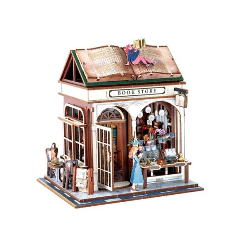 Fa 3D PUZZLE Könyvesbolt épület -148 elemes 152288011 - 3D puzzle