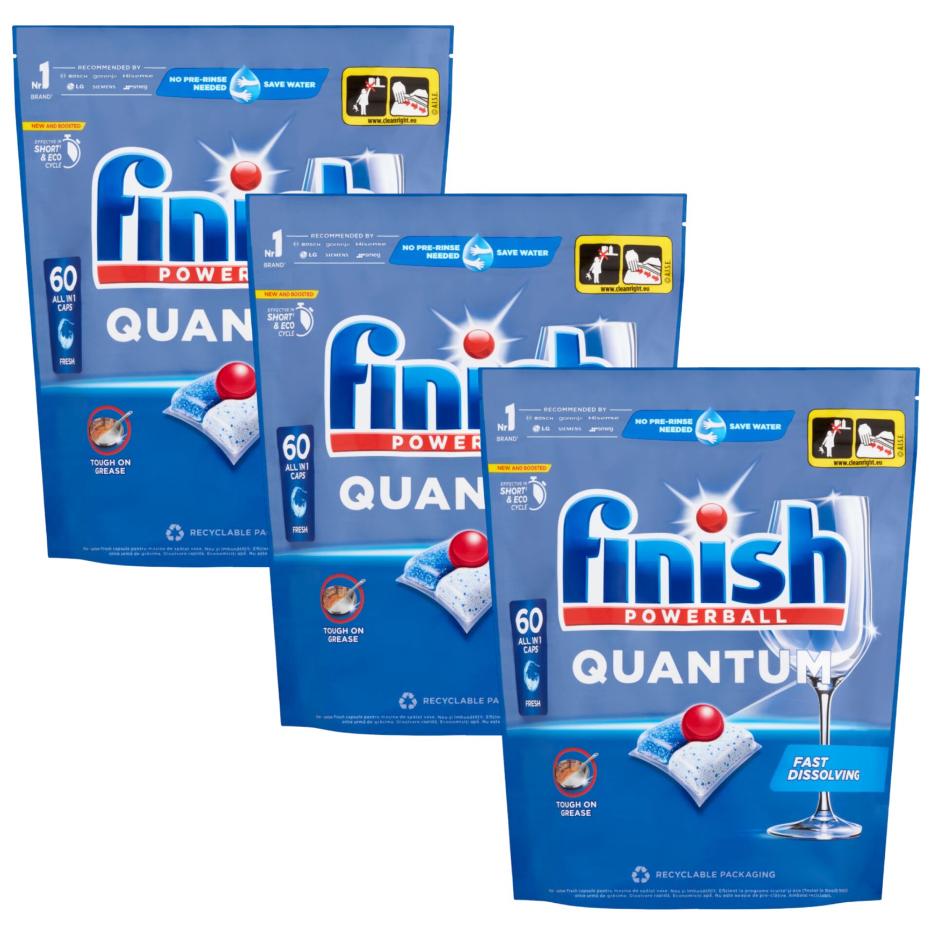 E-shop Finish Quantum All in 1 Regular Kapsuly do umývačky riadu 3x60 ks...