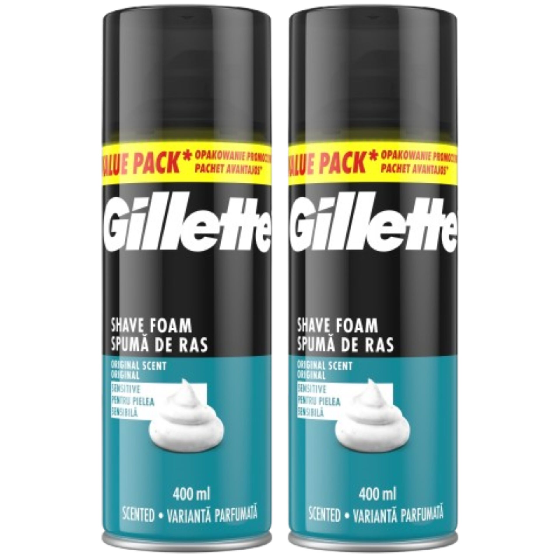 E-shop Gillette Classic Sensitive Pena na holenie 2x400ml