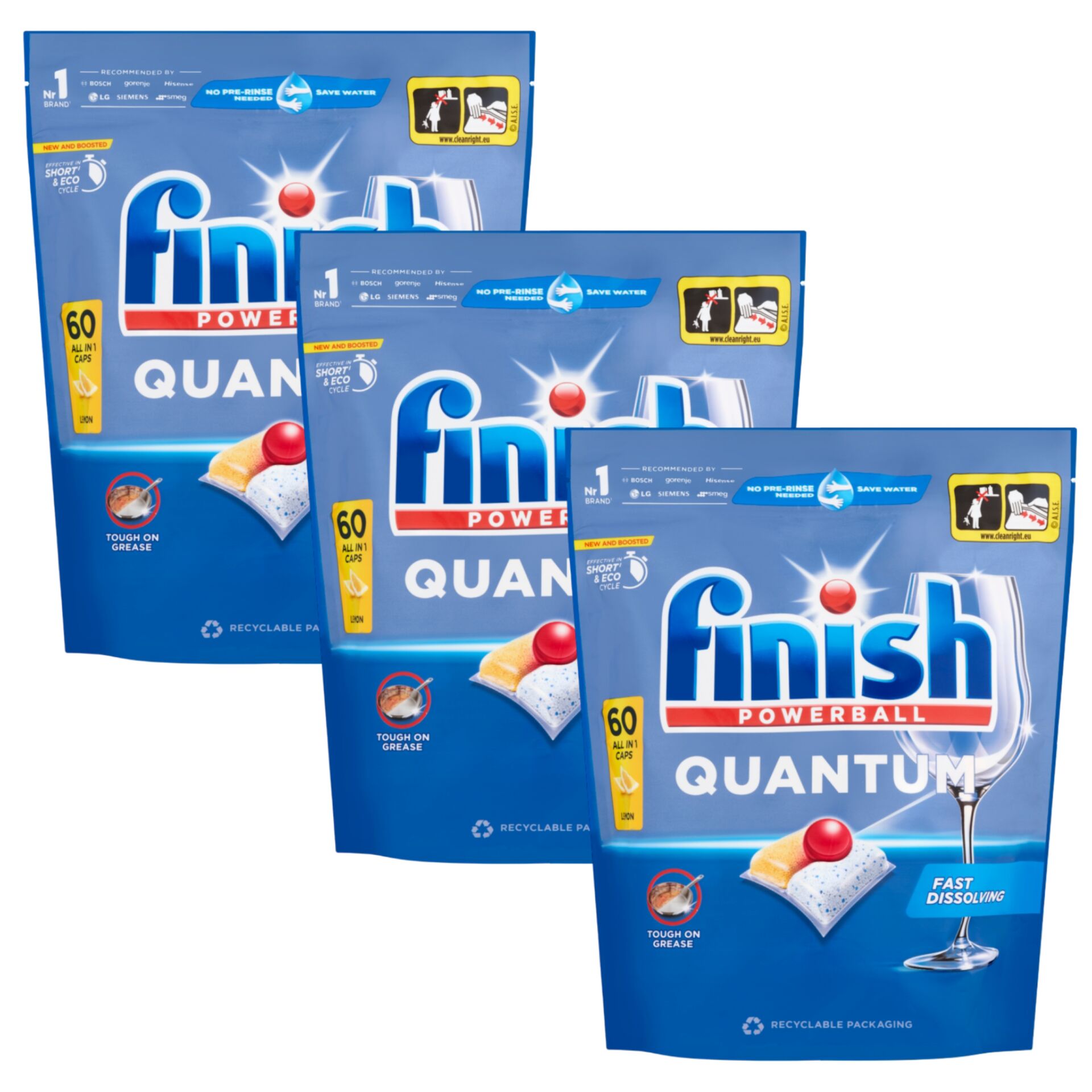E-shop Finish Quantum All in 1 Lemon Kapsuly do umývačky riadu 3x60ks +...
