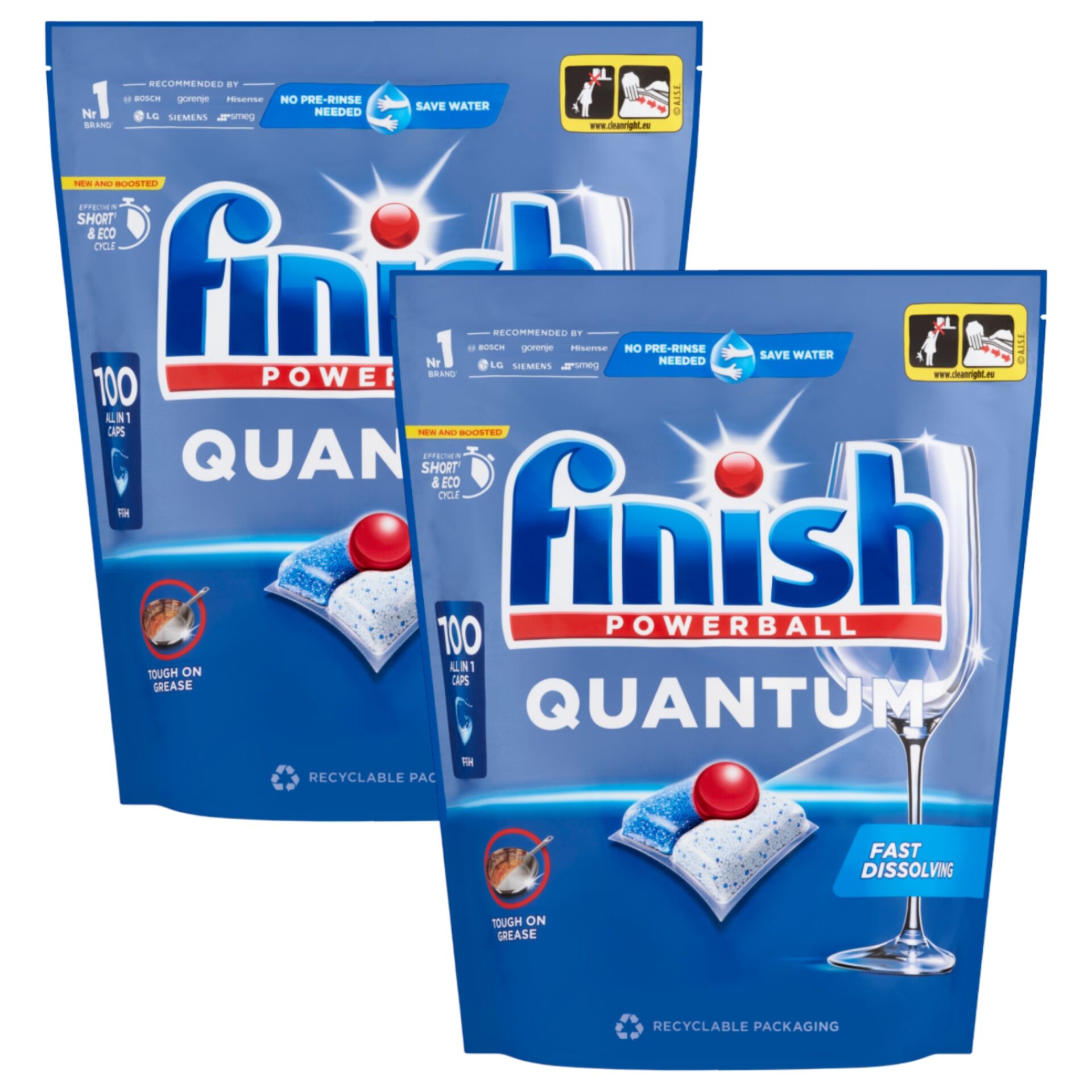 E-shop Finish Quantum All in 1 Regular Kapsuly do Umývačky Riadu 2x100 ks