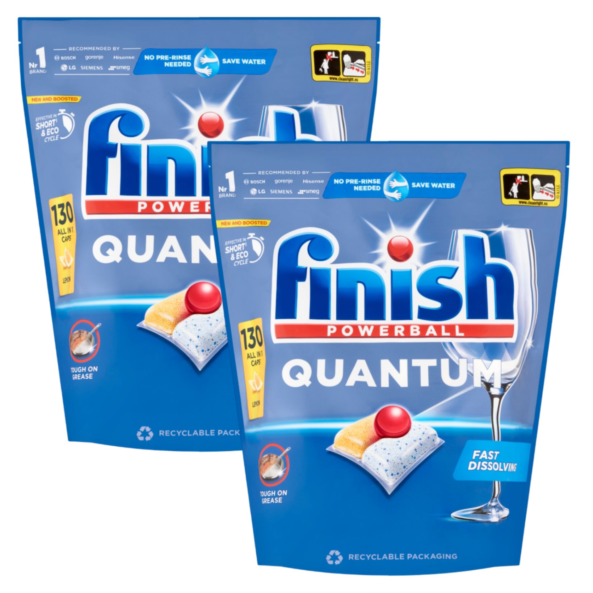 E-shop Finish Quantum All in 1 Lemon Kapsuly do umývačky riadu 2x130ks +...