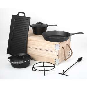 Sada liatinového riadu Carl Schmidt Sohn Michelangelo PARILLA v drevenom boxe, 9 dielov - Kuchyňa a stravovanie