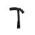 Collapsible walking stick with LED light, 4-point support, adjustable height, black