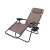 RelaxDays black folding sun lounger with side table