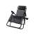 RelaxDays black folding sun lounger with side table