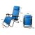 RelaxDays Foldable Sun Lounger with Dimensions, Blue