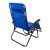 Back View of RelaxDays Blue Foldable Sun Lounger