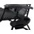RelaxDays Sun Lounger with Side Table Detail, Black