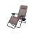 RelaxDays Foldable Sun Lounger, Brown Fabric