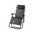 Foldable Lounger with Headrest, Black 43716758