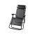 Foldable Lounger with Headrest, Black 43716758