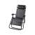 RelaxDays black folding sun lounger with headrest