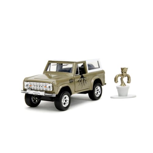JADA MARVEL SZETT FRÖCCSÖNTÖTT AUTÓ FORD BRONCO ÉS GROOT FIGURA 151945920 - Játék autó