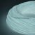 Közelkép a világító világoskék 5mm EL huzalról