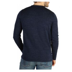 Calvin Klein dark blue patterned knit sweater for men - Calvin Klein