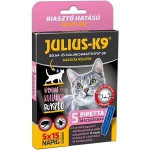 Julius-K9 kullancs- és bolhariasztó spot-on macskáknak (5 pipetta) 43718346 Bolha- és kullancsriasztó