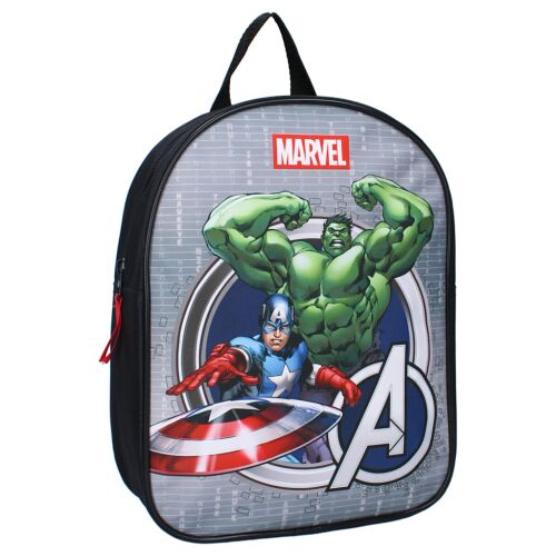Marvel Bosszúállók gyerek hátizsák Hulk és Amerika Kapitány mintával - Ovis hátizsák