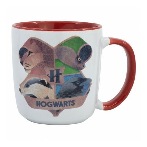 Harry Potter Hogwarts Címer Bögre, kerámia kávés csésze Hogwarts házak címerével. - Bögre