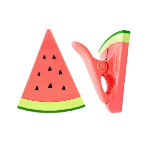 Törölközőcsipesz strandra 12 cm Görögdinnye KLP02 2 db. Görögdinnye alakú törölköző csipeszek strandhoz - Ruhacsipesz